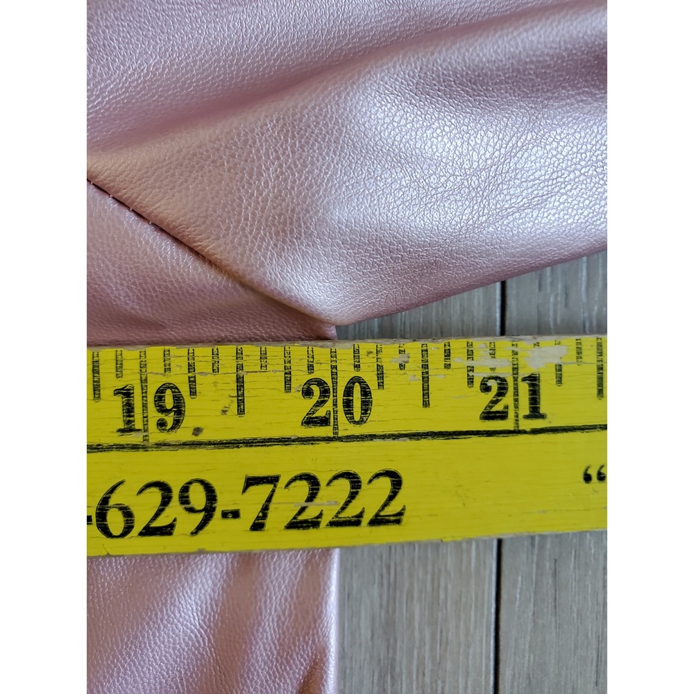 THML Blouse Womens Medium Pink Shimmer Button-Front Collar Top - Picture 5 of 7